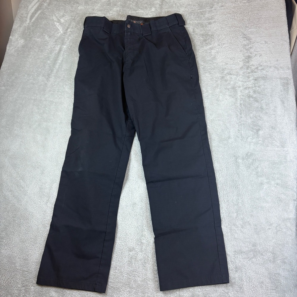 5.11 Tactical Pants Men 38 (Fits 38x32) Cotton Canvas Straight Leg Black